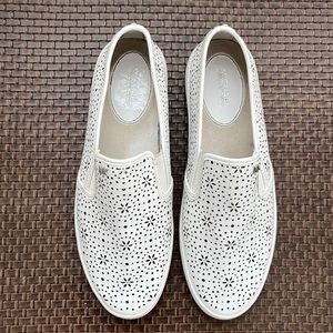 White Michael Kors Boat Shoes